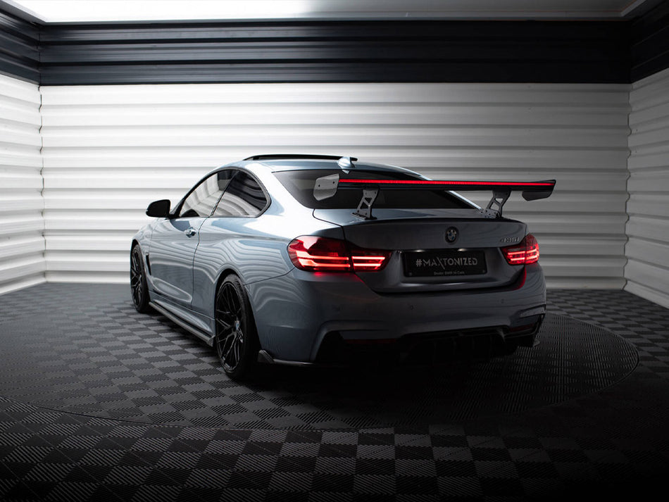 Maxton Design Carbon Spoiler With Internal Brackets Uprights + LED BMW 4 F32 / 4 F32 M-Pack Coupe - CF-BM-4-F32-WING5-INT-245-P+LED - Image 2