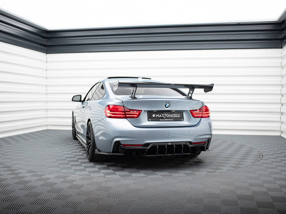 Maxton Design Carbon Spoiler With Internal Brackets Uprights BMW 4 F32 / 4 F32 M-Pack Coupe - CF-BM-4-F32-WING5-INT-245-P - Image 2