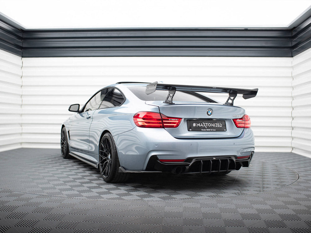 Maxton Design Carbon Spoiler With Internal Brackets Uprights BMW 4 F32 / 4 F32 M-Pack Coupe - CF-BM-4-F32-WING5-INT-245-P - Image 3