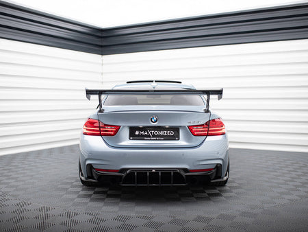Maxton Design Carbon Spoiler With External Brackets Uprights BMW 4 F32 / 4 F32 M-Pack Coupe - CF-BM-4-F32-WING5-EXT-245-P - Image 3