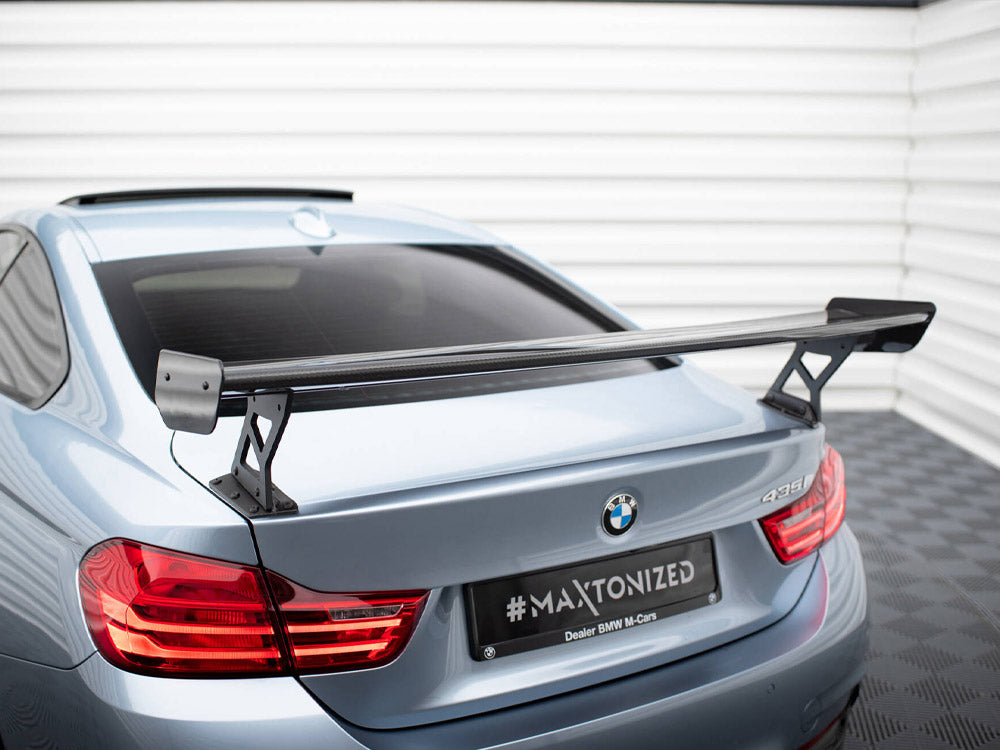 Maxton Design Carbon Spoiler With External Brackets Uprights BMW 4 F32 / 4 F32 M-Pack Coupe - CF-BM-4-F32-WING5-EXT-245-P - Image 5
