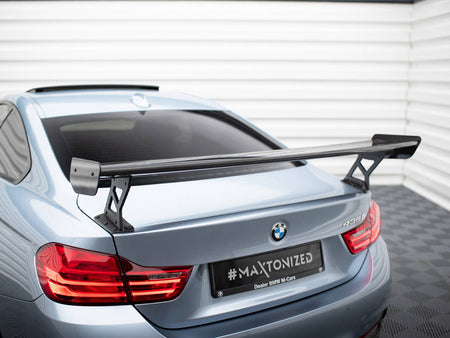 Maxton Design Carbon Spoiler With External Brackets Uprights BMW 4 F32 / 4 F32 M-Pack Coupe - CF-BM-4-F32-WING5-EXT-245-P - Image 5
