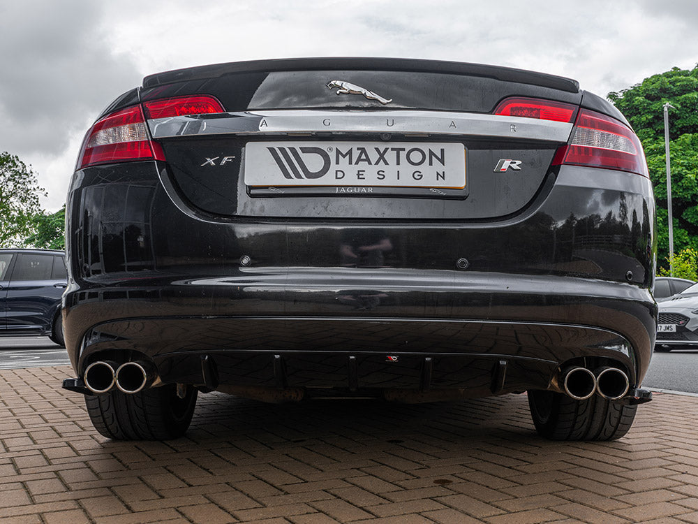 Maxton Design Rear Valance Jaguar XF- R - Carbon Look - JA-XFR-1-RS1C - Image 3