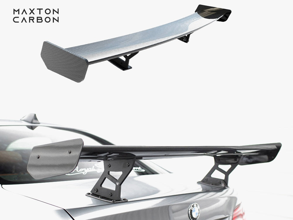 Maxton Design Carbon Spoiler With Internal Brackets Uprights BMW 3 / M3 Coupe E92 - CF-BM-3-92-WING5-INT-245-P - Image 1