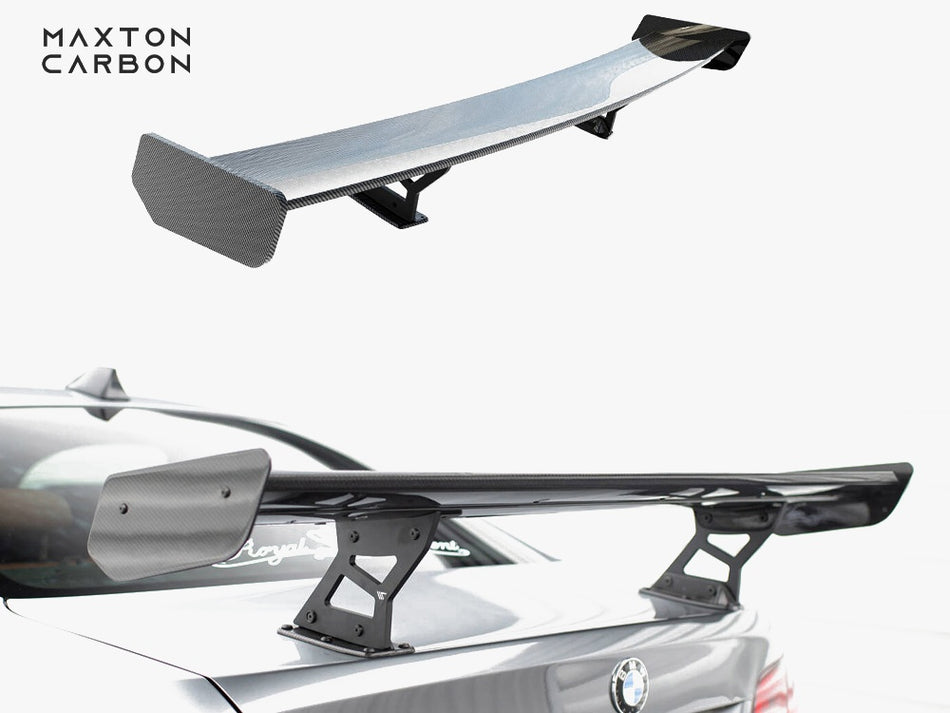 Maxton Design Carbon Spoiler With Internal Brackets Uprights BMW 3 / M3 Coupe E92 - CF-BM-3-92-WING5-INT-245-P - Image 1