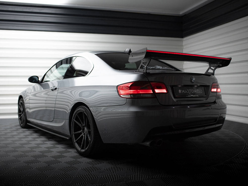 Maxton Design Carbon Spoiler With External Brackets Uprights + LED BMW 3 / M3 Coupe E92 - CF-BM-3-92-WING5-EXT-245-P+LED - Image 3