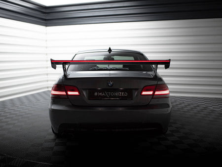 Maxton Design Carbon Spoiler With External Brackets Uprights + LED BMW 3 / M3 Coupe E92 - CF-BM-3-92-WING5-EXT-245-P+LED - Image 5