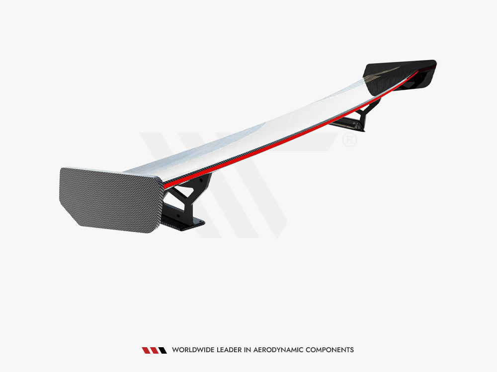 Maxton Design Carbon Spoiler With External Brackets Uprights + LED BMW 3 / M3 Coupe E92 - CF-BM-3-92-WING5-EXT-245-P+LED - Image 7