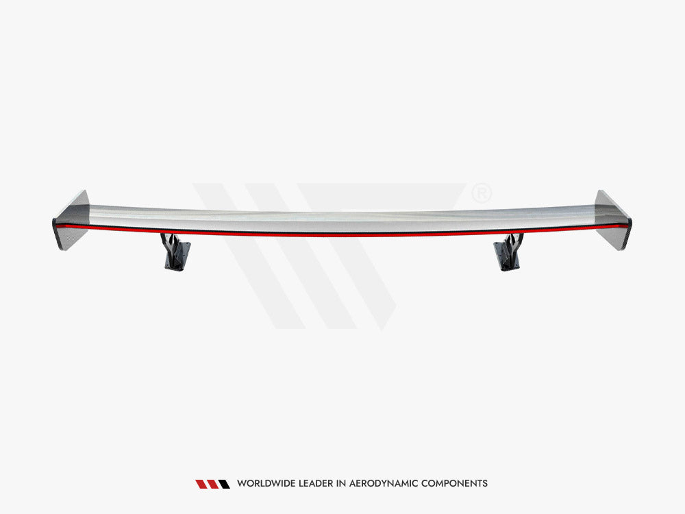 Maxton Design Carbon Spoiler With External Brackets Uprights + LED BMW 3 / M3 Coupe E92 - CF-BM-3-92-WING5-EXT-245-P+LED - Image 9