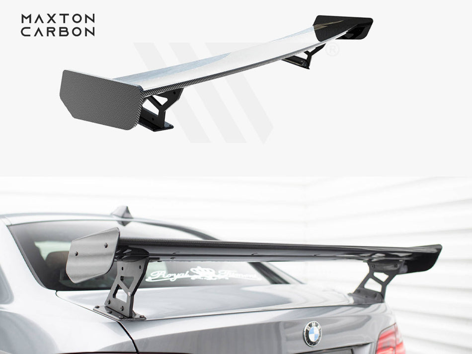 MAXTON DESIGN Carbon Spoiler With External Brackets Uprights BMW 3 / M3 Coupe E92