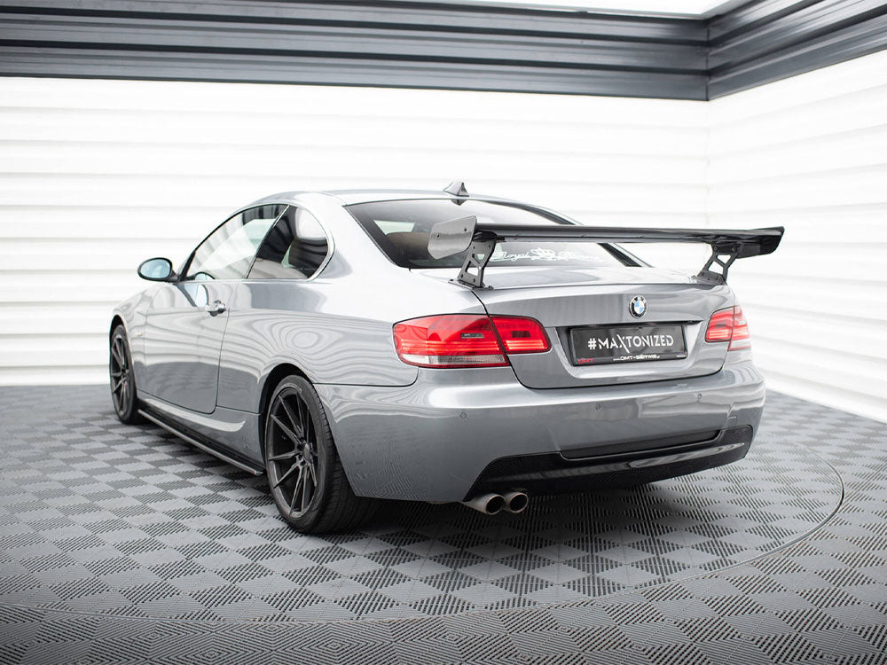 Maxton Design Carbon Spoiler With External Brackets Uprights BMW 3 / M3 Coupe E92 - CF-BM-3-92-WING5-EXT-245-P - Image 2