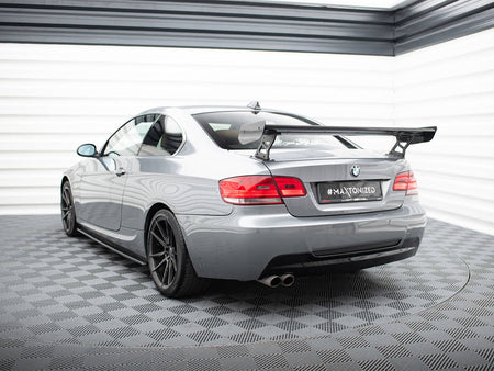 Maxton Design Carbon Spoiler With External Brackets Uprights BMW 3 / M3 Coupe E92 - CF-BM-3-92-WING5-EXT-245-P - Image 2