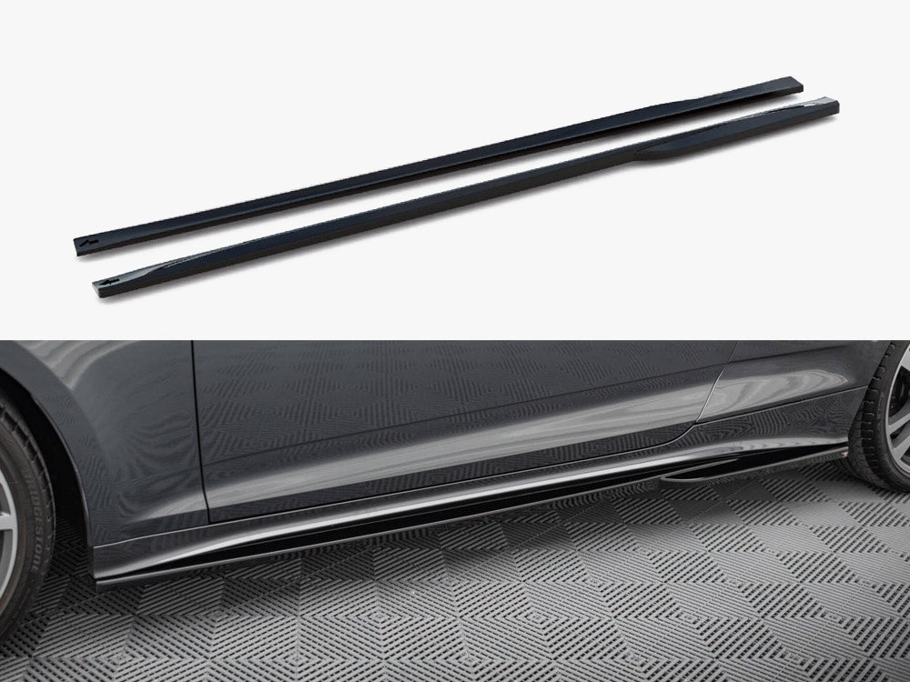 Maxton Design Side Skirts Diffusers Audi S5 Coupe / A5 S-Line Coupe F5 Facelift - AU-S5-2F-SD2G - Image 1