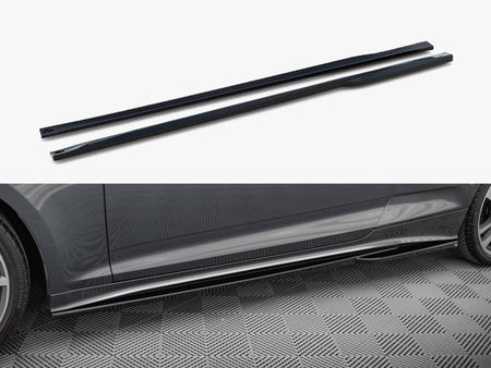 Maxton Design Side Skirts Diffusers Audi S5 Coupe / A5 S-Line Coupe F5 Facelift - AU-S5-2F-SD2G - Image 1