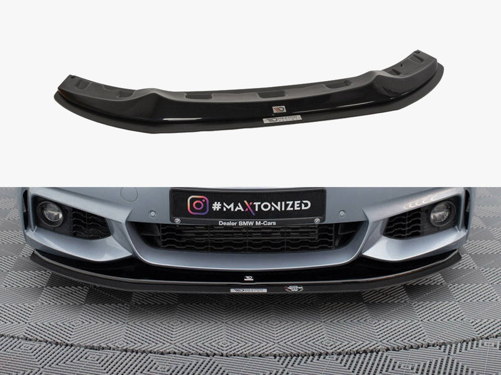 Maxton Design Hybrid Front Splitter BMW 4 Coupe / Gran Coupe / Cabrio M-Pack F32 / F36 / F33 - BM-4-F32-MPACK-FD2G+CNCA - Image 1