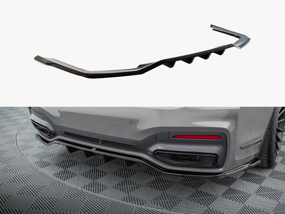 Maxton Design Rear Splitter (Vertical Bars) V.2 BMW 7 M-Pack G11 / G12 Facelift - BM-7-11F-MPACK-RD3G+RD4G - Image 1