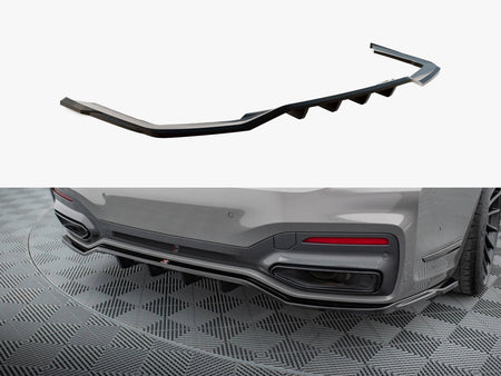 Maxton Design Rear Splitter (Vertical Bars) V.2 BMW 7 M-Pack G11 / G12 Facelift - BM-7-11F-MPACK-RD3G+RD4G - Image 1