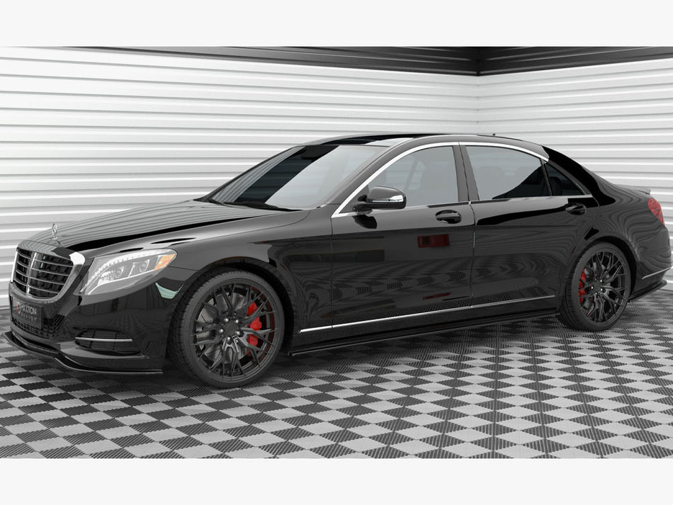 Maxton Design Side Skirts Diffusers Mercedes-Benz S Long W222 - ME-S-222-SD1G - Image 2