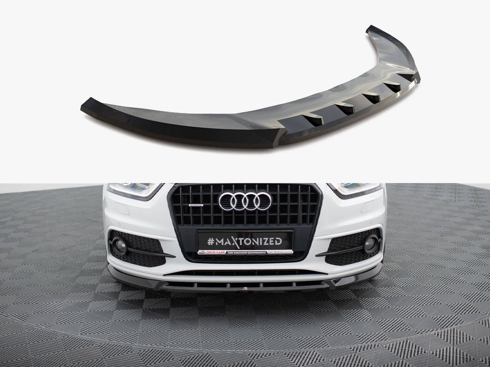 Maxton Design Front Splitter V.1 Audi Q3 S-Line 8U - AU-Q3-1-SLINE-SB-FD1G - Image 1