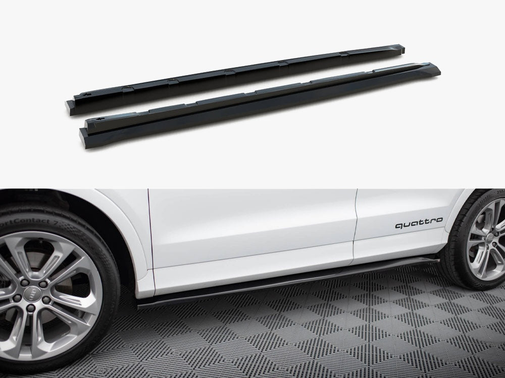 Maxton Design Side Skirts Diffusers Audi Q3 S-Line 8U - AU-Q3-1-SLINE-SB-SD1G - Image 1
