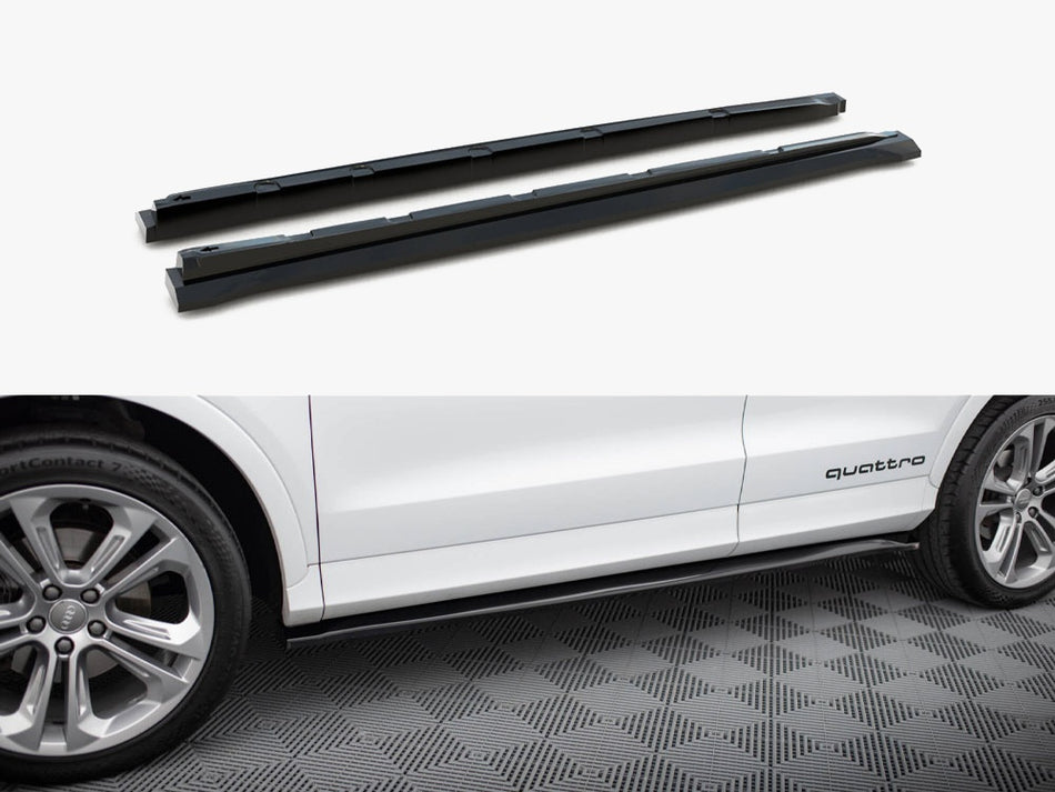 Maxton Design Side Skirts Diffusers Audi Q3 S-Line 8U - AU-Q3-1-SLINE-SB-SD1G - Image 1