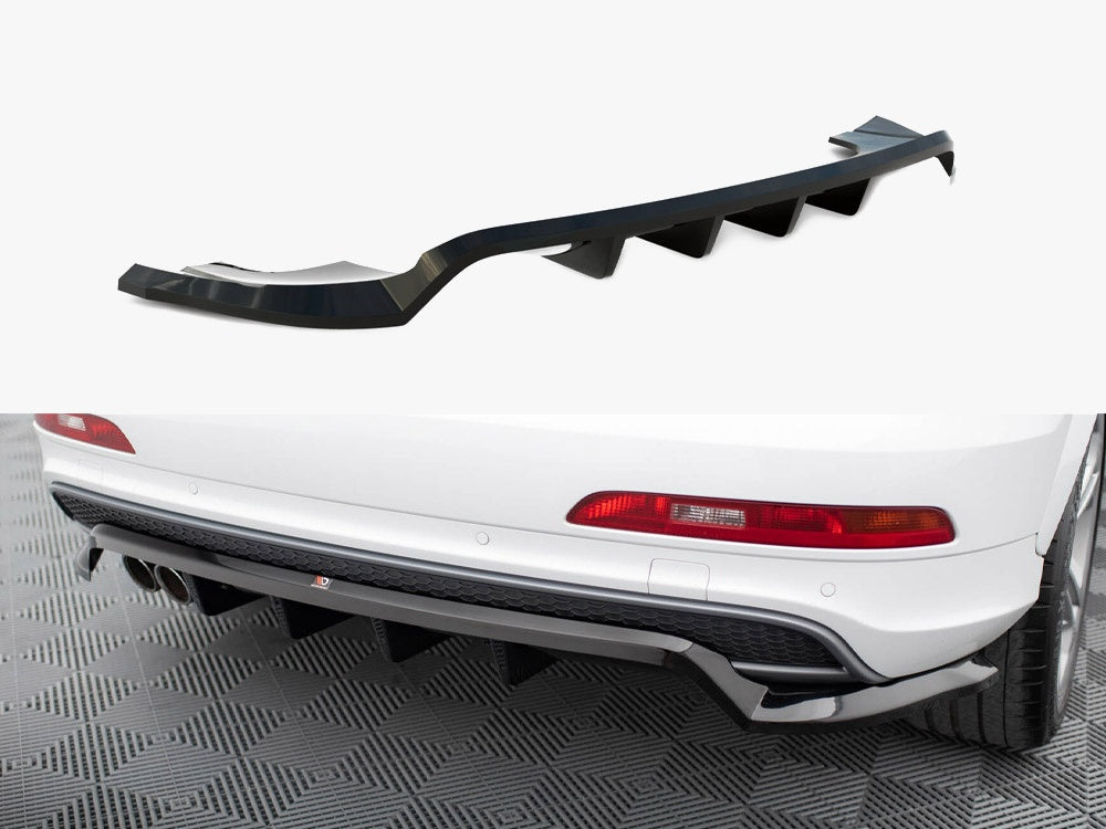Maxton Design Rear Splitter (Vertical Bars) Audi Q3 S-Line 8U - AU-Q3-1-SLINE-SB-RD1G+RD2G - Image 1