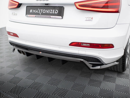 Maxton Design Rear Splitter (Vertical Bars) Audi Q3 S-Line 8U - AU-Q3-1-SLINE-SB-RD1G+RD2G - Image 4