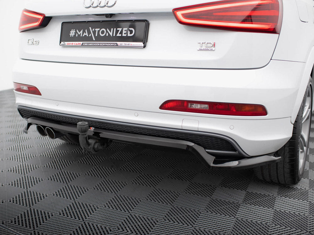 Rear Splitter (Vertical Bars) Audi Q3 S-Line 8U