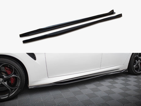 Maxton Design Side Skirts Diffusers Alfa Romeo Giulia Quadrifoglio - AL-GI-1-QV-SD1G - Image 1