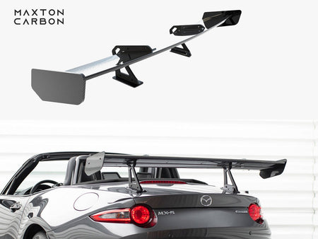 Maxton Design Carbon Spoiler With Upper Swan Mounting Mazda MX-5 ND (Mk4) - CF-MA-MX5-4-WING5-UPP-245-P - Image 1