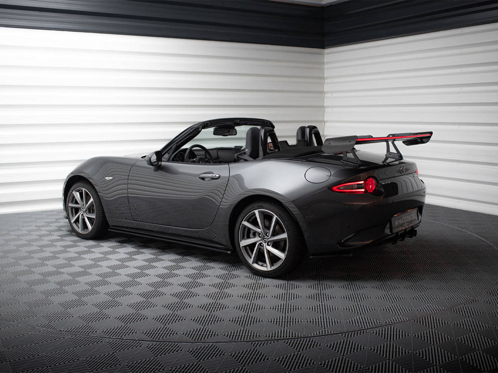 Maxton Design Carbon Spoiler With Upper Swan Mounting + LED Mazda MX-5 ND (Mk4) - CF-MA-MX5-4-WING5-UPP-245-P+LED - Image 6