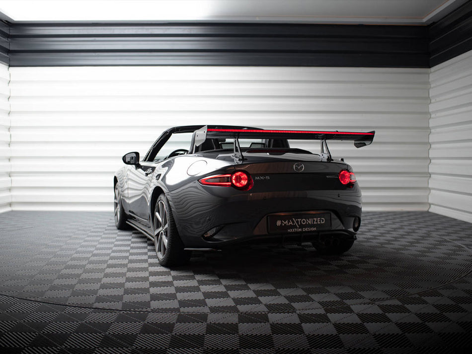Maxton Design Carbon Spoiler With Upper Swan Mounting + LED Mazda MX-5 ND (Mk4) - CF-MA-MX5-4-WING5-UPP-245-P+LED - Image 2