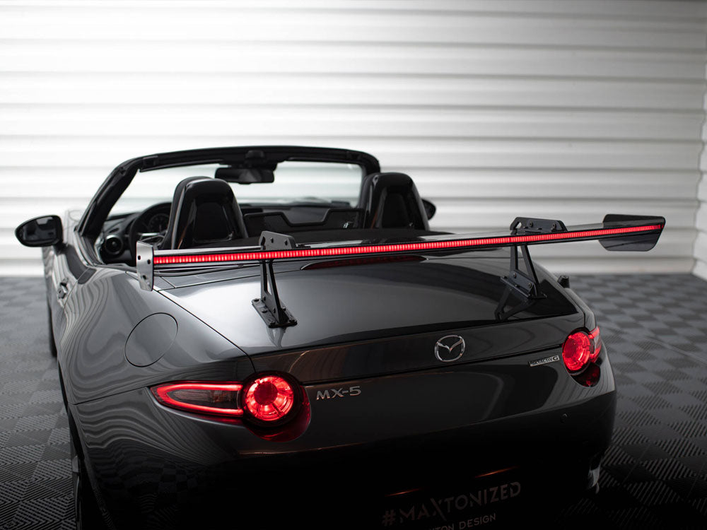 Maxton Design Carbon Spoiler With Upper Swan Mounting + LED Mazda MX-5 ND (Mk4) - CF-MA-MX5-4-WING5-UPP-245-P+LED - Image 7