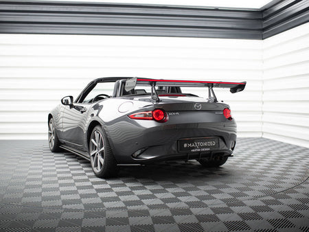 Maxton Design Carbon Spoiler With Upper Swan Mounting + LED Mazda MX-5 ND (Mk4) - CF-MA-MX5-4-WING5-UPP-245-P+LED - Image 9