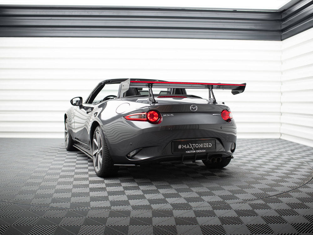 Maxton Design Carbon Spoiler With Upper Swan Mounting + LED Mazda MX-5 ND (Mk4) - CF-MA-MX5-4-WING5-UPP-245-P+LED - Image 10