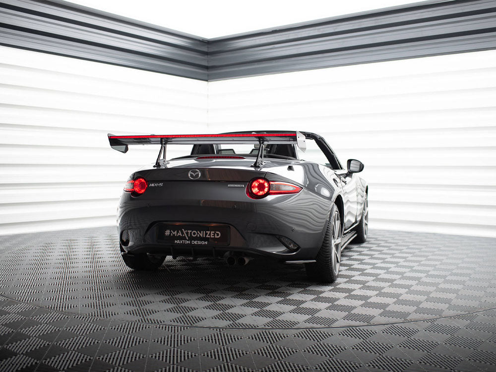 Maxton Design Carbon Spoiler With Upper Swan Mounting + LED Mazda MX-5 ND (Mk4) - CF-MA-MX5-4-WING5-UPP-245-P+LED - Image 11