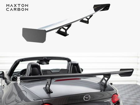 Maxton Design Carbon Spoiler With Internal Brackets Uprights Mazda MX-5 ND (Mk4) - CF-MA-MX5-4-WING5-INT-245-P - Image 1
