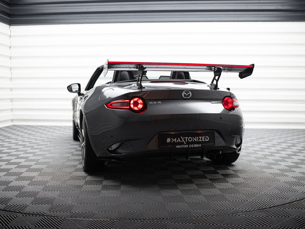 Maxton Design Carbon Spoiler With Internal Brackets Uprights + LED Mazda MX-5 ND (Mk4) - CF-MA-MX5-4-WING5-INT-245-P+LED - Image 2