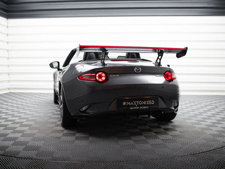 Maxton Design Carbon Spoiler With Internal Brackets Uprights + LED Mazda MX-5 ND (Mk4) - CF-MA-MX5-4-WING5-INT-245-P+LED - Image 2