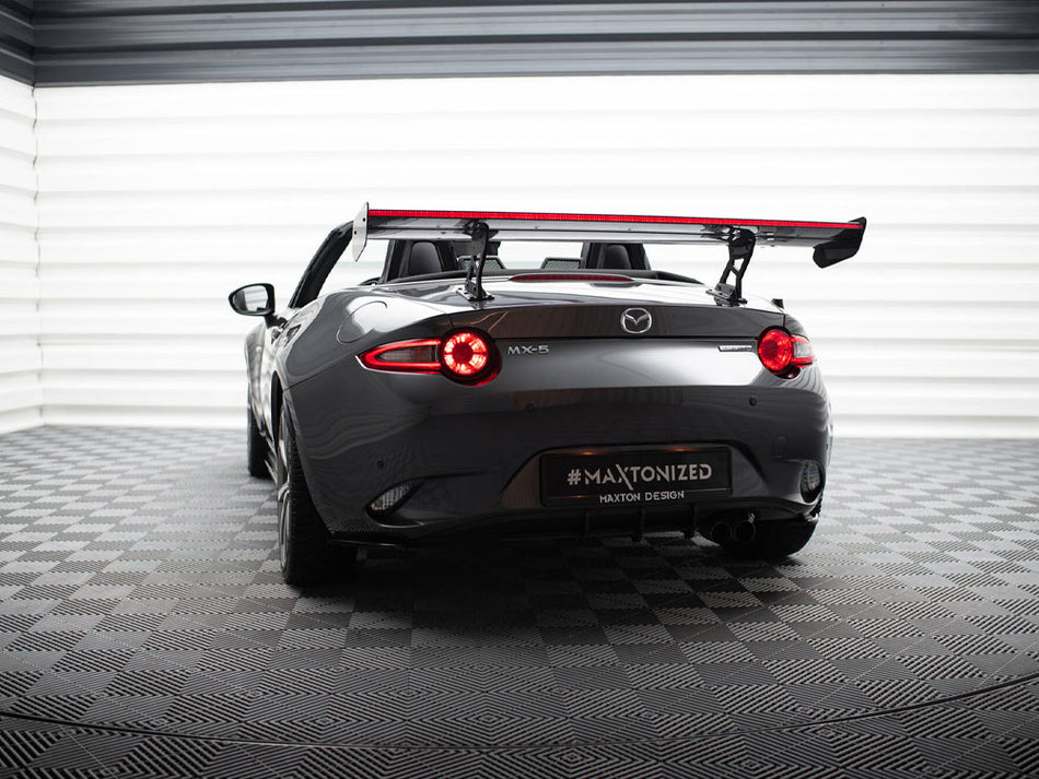 Maxton Design Carbon Spoiler With Internal Brackets Uprights + LED Mazda MX-5 ND (Mk4) - CF-MA-MX5-4-WING5-INT-245-P+LED - Image 2