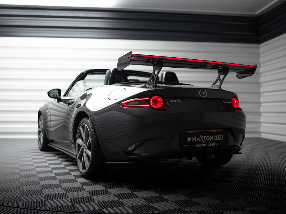 Maxton Design Carbon Spoiler JDM Style + LED Mazda MX-5 ND (Mk4) - CF-MA-MX5-4-WING5-JDM-245-P+LED - Image 2