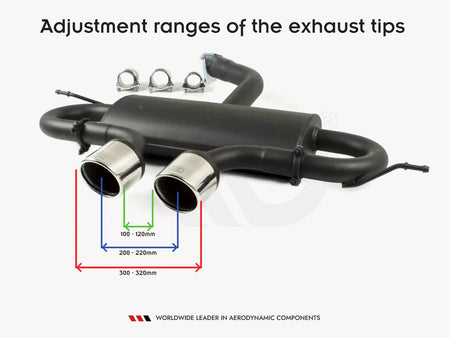Maxton Design Exhaust Muffler For Volkswagen Golf Mk5 / Golf Mk6 - 129-319C/101RS-1 - Image 4