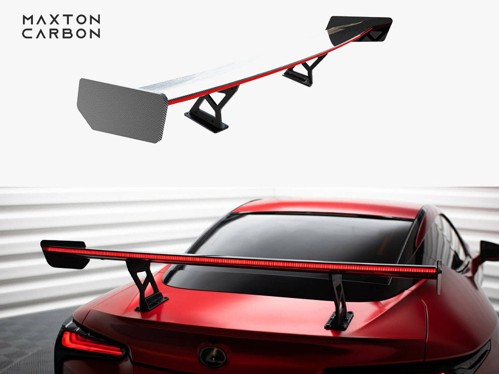 Maxton Design Carbon Spoiler + LED Lexus LC - CF-LE-LC-500-WING5-INT-245-P+LED - Image 1