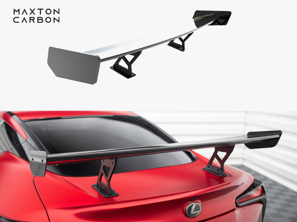 Maxton Design Carbon Spoiler With Internal Brackets Uprights Lexus LC - CF-LE-LC-500-WING5-INT-245-P - Image 1