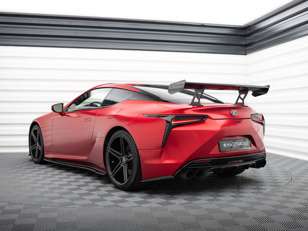 Carbon Spoiler With Internal Brackets Uprights Lexus LC
