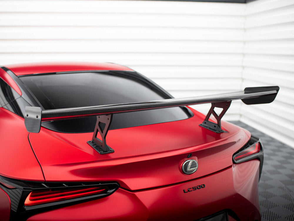 Carbon Spoiler With Internal Brackets Uprights Lexus LC