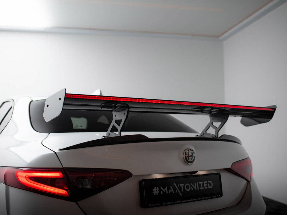 Maxton Design Carbon Spoiler + LED Alfa Romeo Giulia Quadrifoglio - CF-AL-GI-1-QV-INT-245-P+LED - Image 5