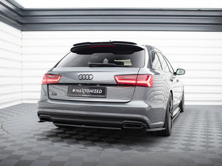 Maxton Design Rear Splitter Audi A6 / A6 C7 S-Line / S6 C7 Facelift - AU-A6-C7F-SLINE-AV-RD1G - Image 2