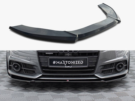 Maxton Design Front Splitter V.1 Audi A6 / A6 C7 S-Line / S6 C7 Facelift - AU-A6-C7F-SLINE-FD1G - Image 1