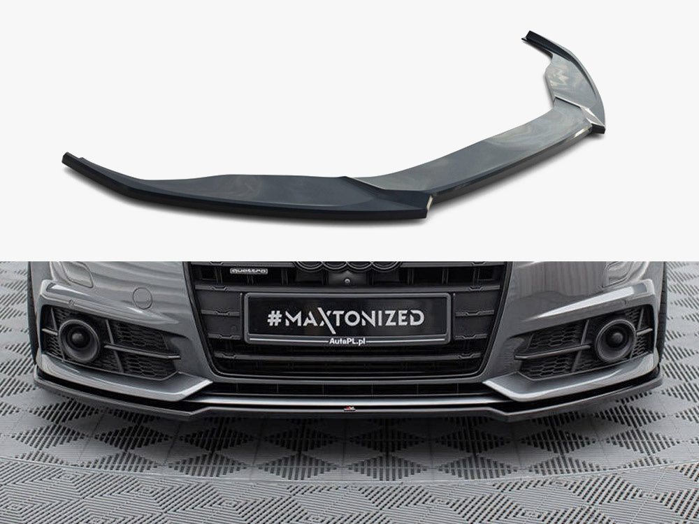 Maxton Design Front Splitter V.2 Audi A6 / A6 C7 S-Line / S6 C7 Facelift - AU-S6-C7F-FD1G - Image 1